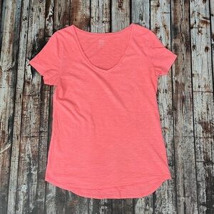 Old Navy Coral Pink Relaxed Fit T-Shirt